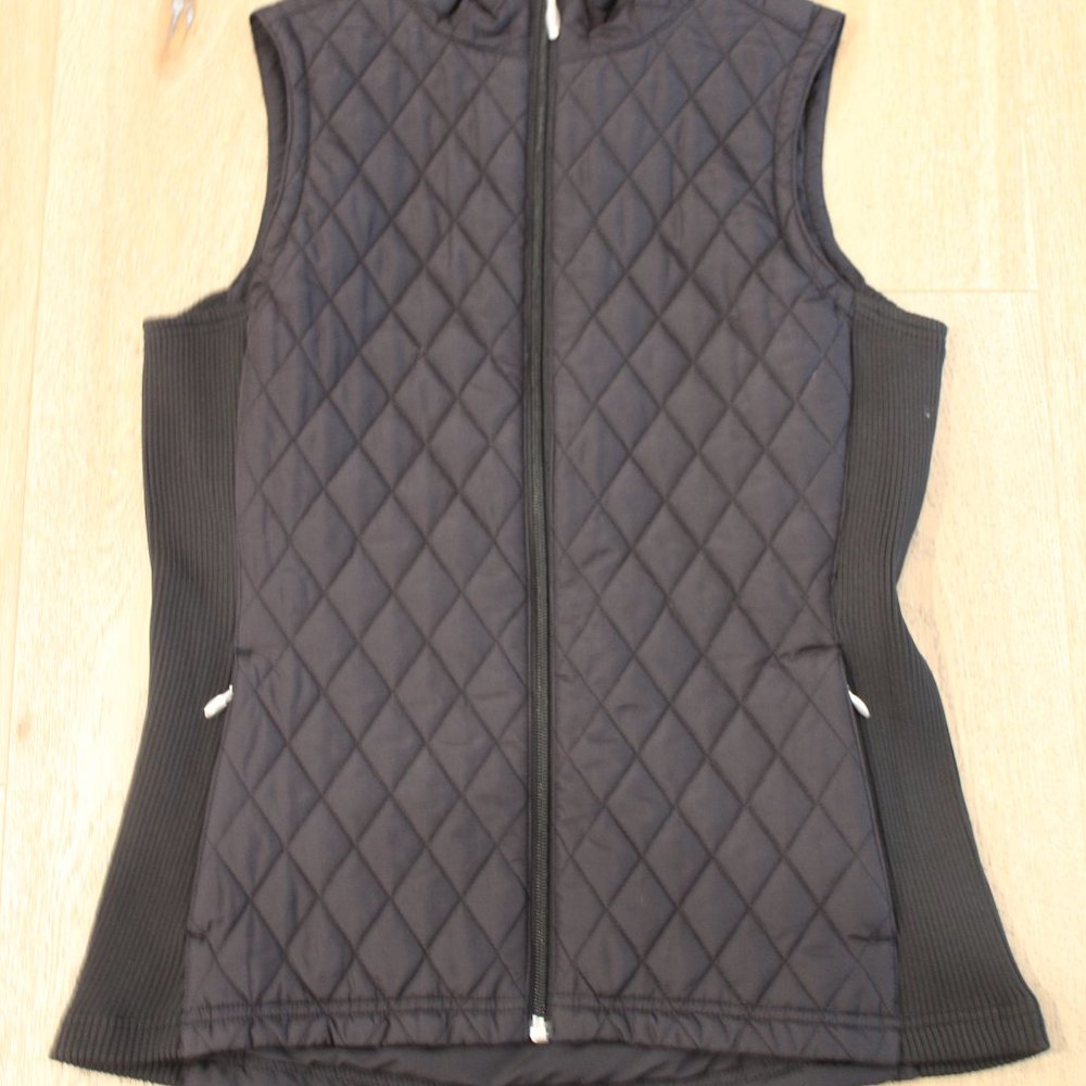 New With Tags Quilted Vest from Straight Down Black Medium